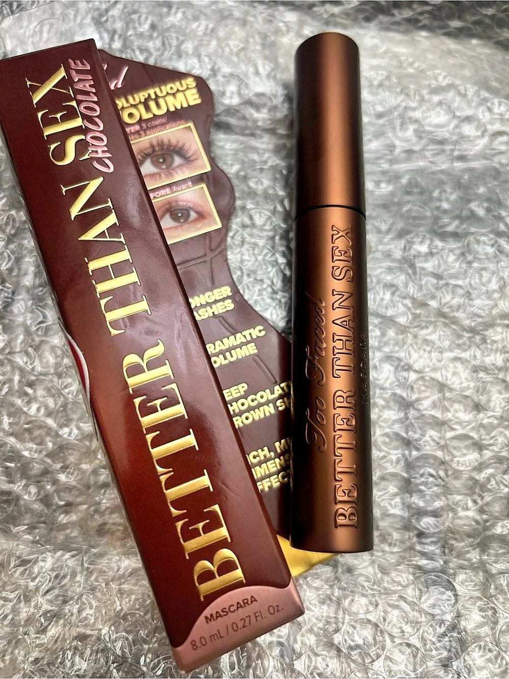 Too Faced Better Than Sex Mascara Brown Shade NWT